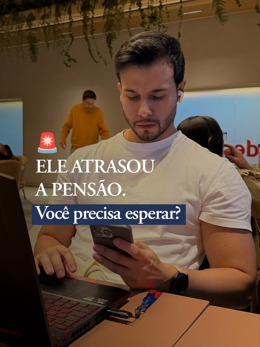 Post de Eduardo Ferreira: “Ele atrasou a pensão. Você precisa esperar?”